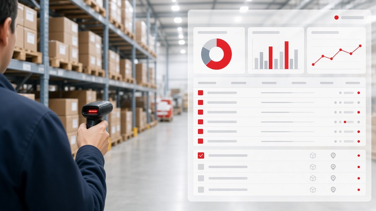 Warehouse management software dashboard for e-commerce in Pakistan